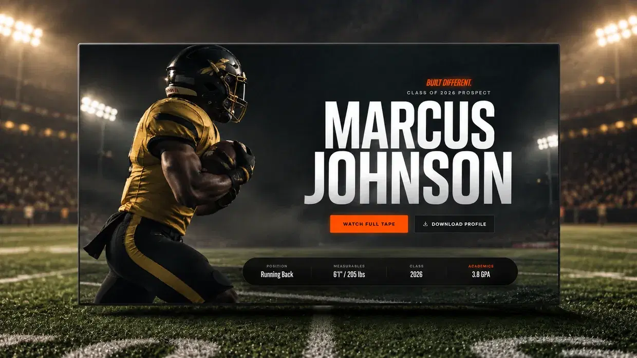 Football Recruit Template