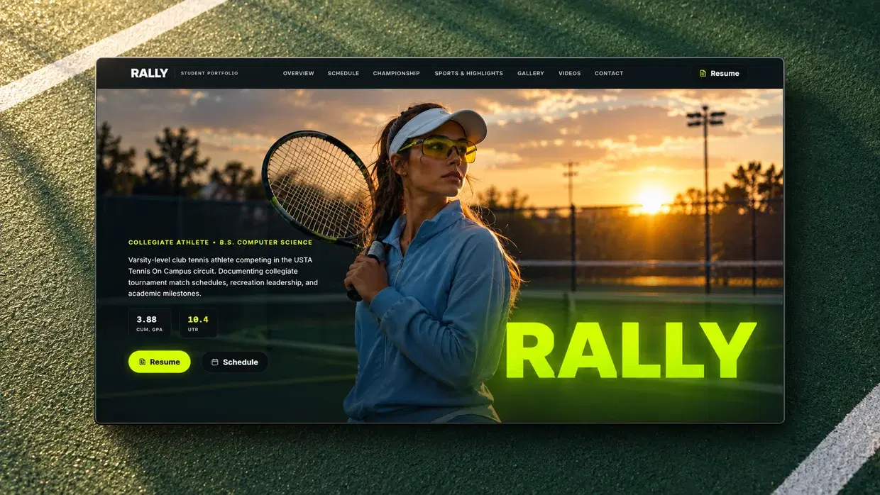 Tennis Match Template